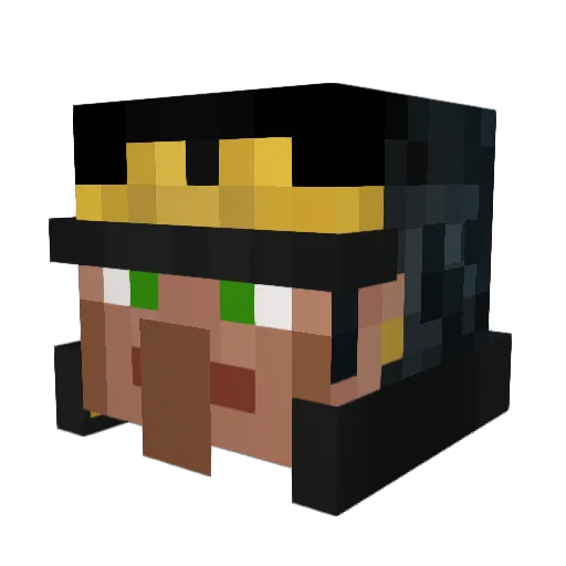 Fendragon_ Minecraft avatar head, 3D render