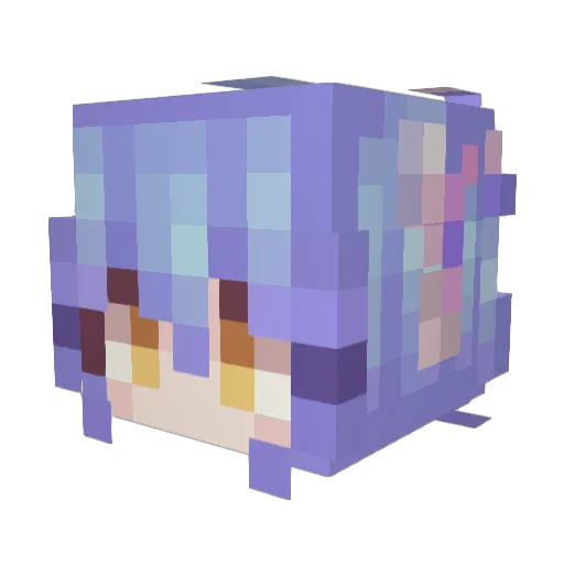 FengXia_isDD Minecraft avatar head, 3D render