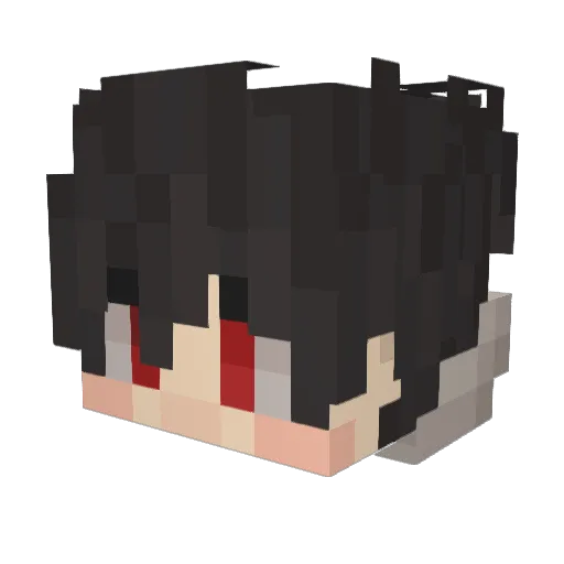FengYuanGG Minecraft avatar head, 3D render
