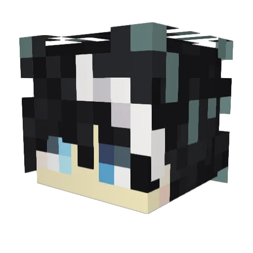Feng_Yinn Minecraft avatar head, 3D render