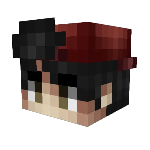 Feng__xue Minecraft avatar head, 3D render