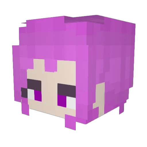 Fengge_Wan Minecraft avatar head, 3D render