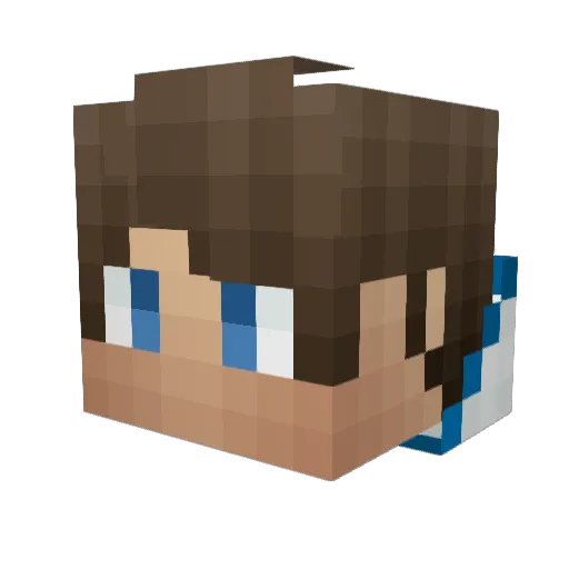FeniXalz Minecraft avatar head, 3D render