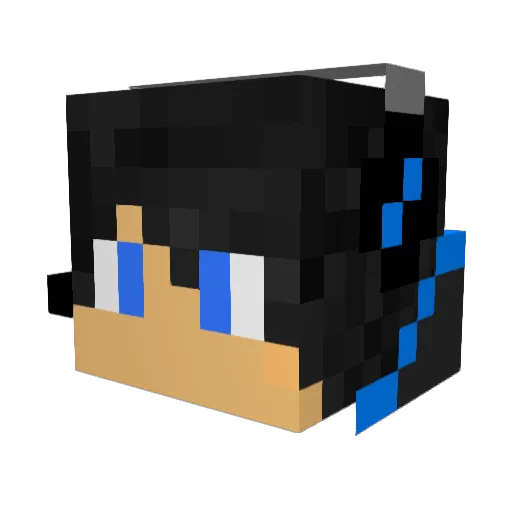 FeniXik Minecraft avatar head, 3D render