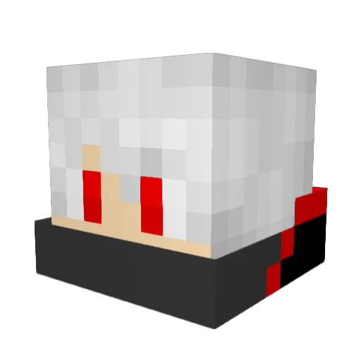 Fenikccv Minecraft avatar head, 3D render
