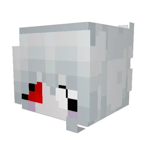 Fenikkusu2 Minecraft avatar head, 3D render