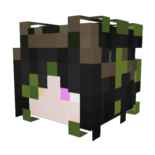 FenixH7 Minecraft avatar head, 3D render
