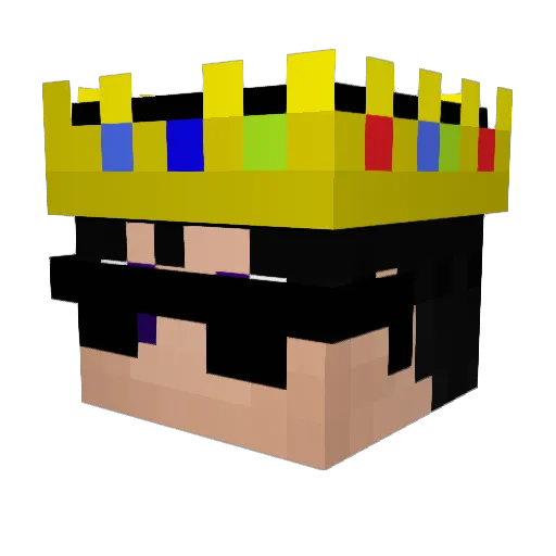 FenixScary Minecraft avatar head, 3D render