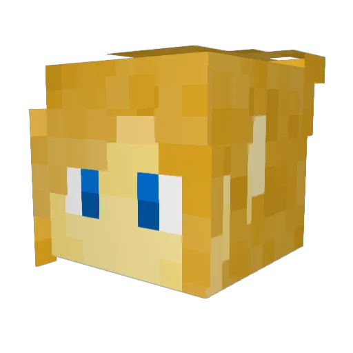 FenixTheGreat Minecraft avatar head, 3D render