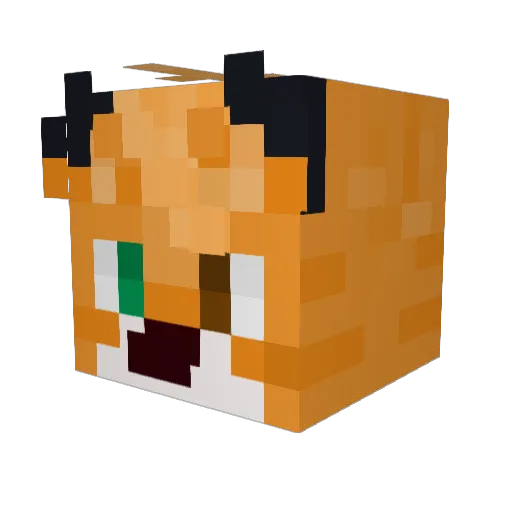Fenix_Smith Minecraft avatar head, 3D render
