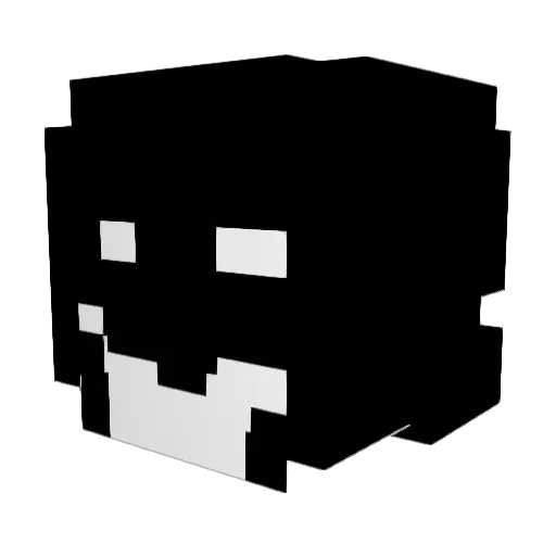 Fenixicon Minecraft avatar head, 3D render