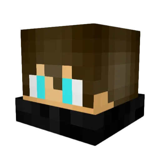 Fenixy94 Minecraft avatar head, 3D render