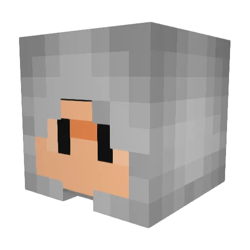 FenkaIl Minecraft avatar head, 3D render