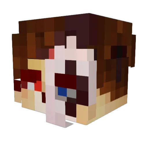 Fenkovskiy Minecraft avatar head, 3D render
