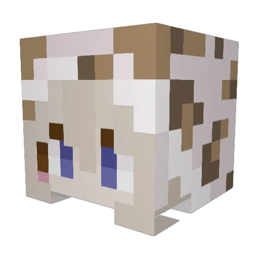 Fennatjuhh Minecraft avatar head, 3D render