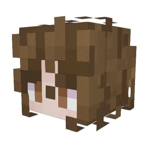 FennecFoxFaith Minecraft avatar head, 3D render