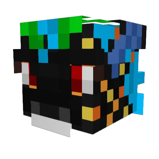 FennecTKK Minecraft avatar head, 3D render