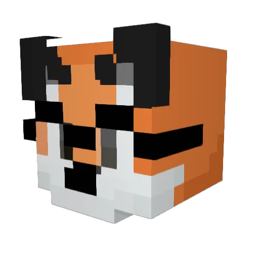 Fenneken141 Minecraft avatar head, 3D render