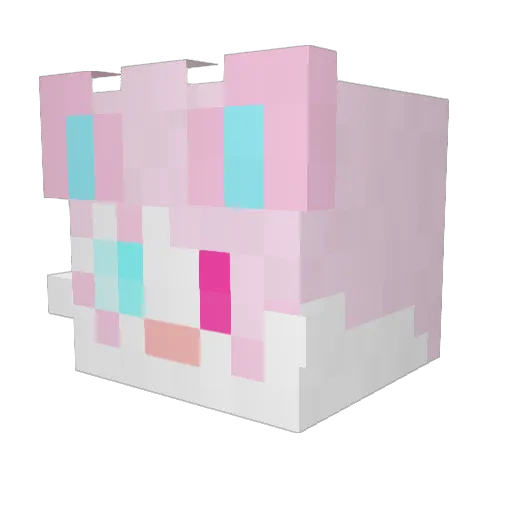 FennekkoFR Minecraft avatar head, 3D render