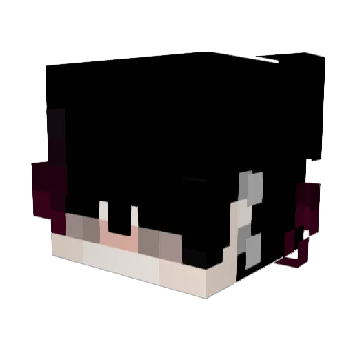 Fennexec Minecraft avatar head, 3D render