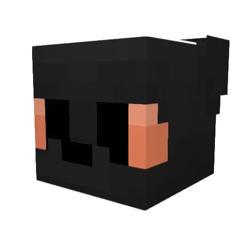 Fennixion Minecraft avatar head, 3D render