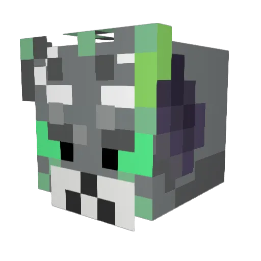 Fennyenn Minecraft avatar head, 3D render