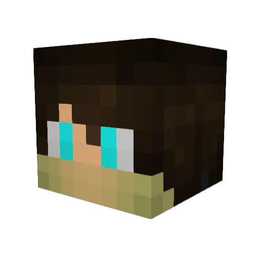 Fenolicos Minecraft avatar head, 3D render