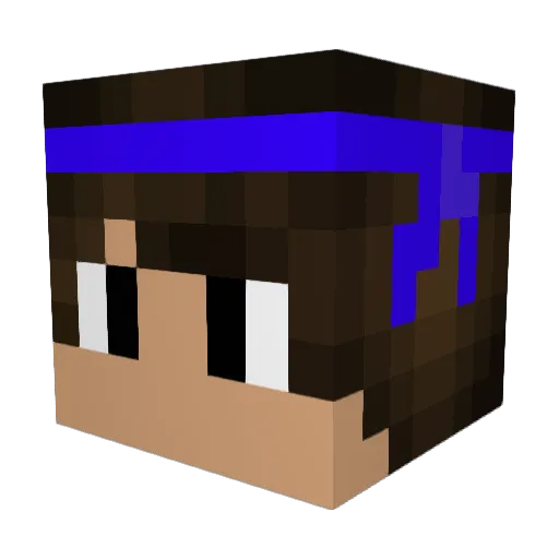 Fenric_Woolfe Minecraft avatar head, 3D render