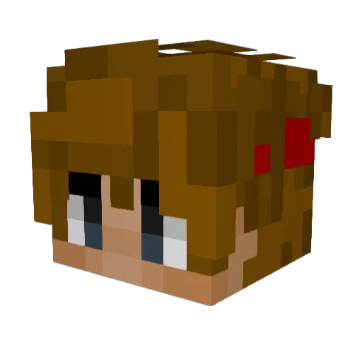 Fenrir247 Minecraft avatar head, 3D render
