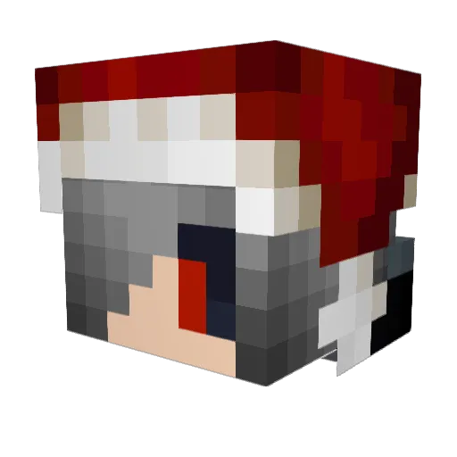 Fenrir4888 Minecraft avatar head, 3D render