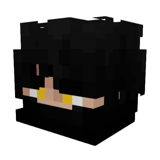 Fenrir96484 Minecraft avatar head, 3D render