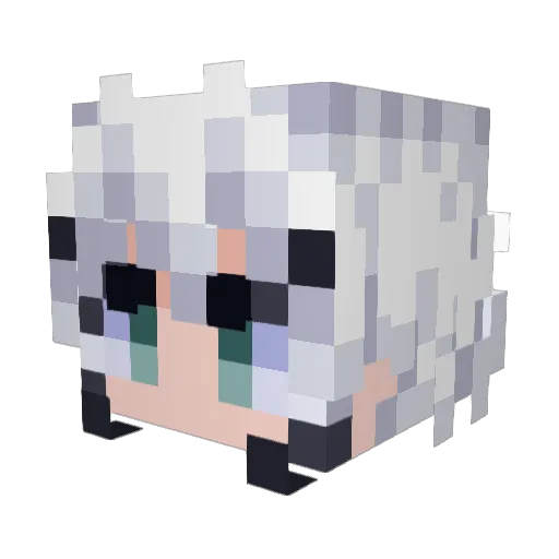 FenrirBarton Minecraft avatar head, 3D render