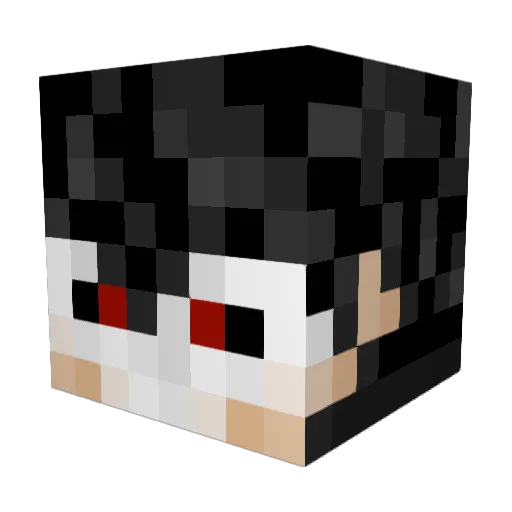 FenrirStark96 Minecraft avatar head, 3D render