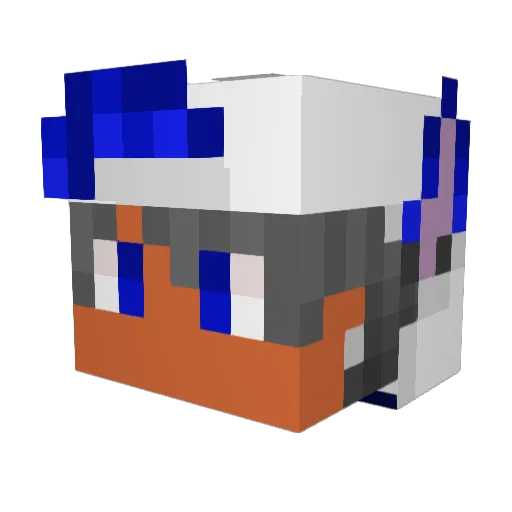 Fenrir_Mikey Minecraft avatar head, 3D render