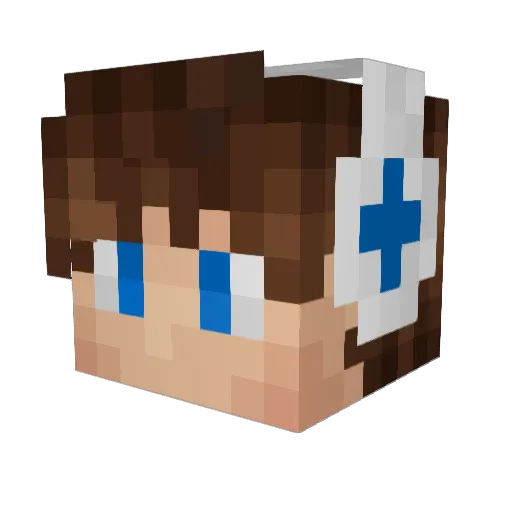 Fenris_Sama Minecraft avatar head, 3D render
