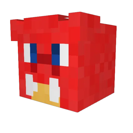 FensZard Minecraft avatar head, 3D render