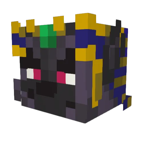 Fenso Minecraft avatar head, 3D render