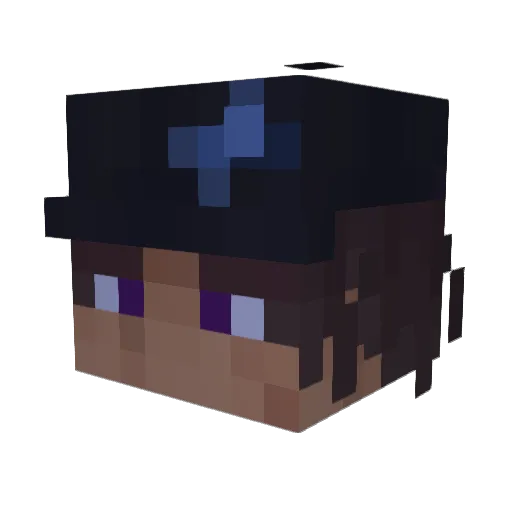 FentMan_1 Minecraft avatar head, 3D render