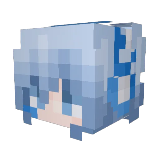FentmaxxerSigma Minecraft avatar head, 3D render