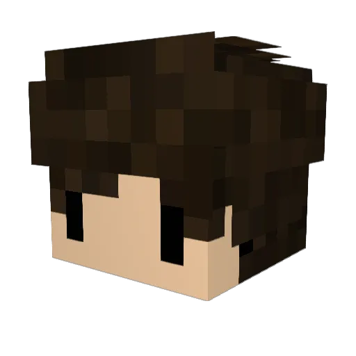 Fentuyma Minecraft avatar head, 3D render