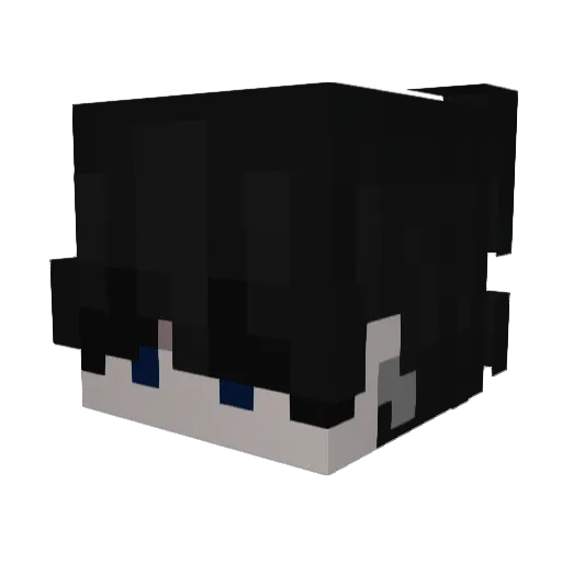 Fenula Minecraft avatar head, 3D render