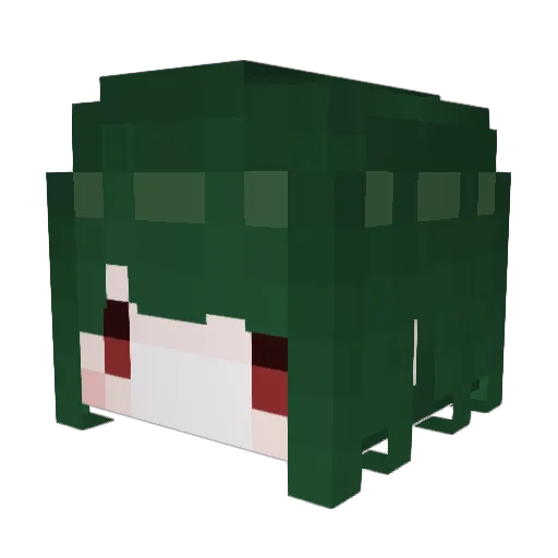 Fenx_Match Minecraft avatar head, 3D render