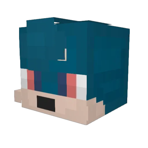 FenyaLisichkin Minecraft avatar head, 3D render