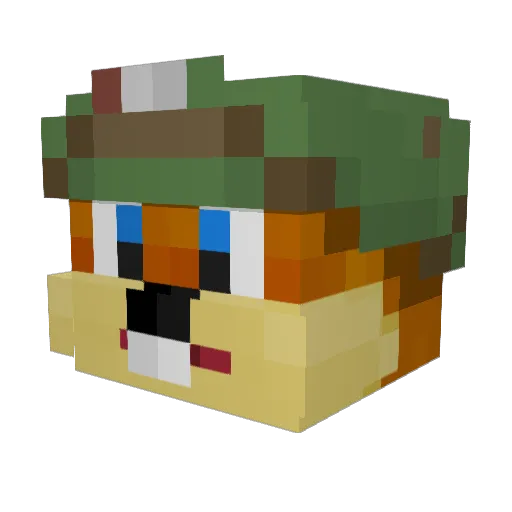 FeoragRuadh Minecraft avatar head, 3D render