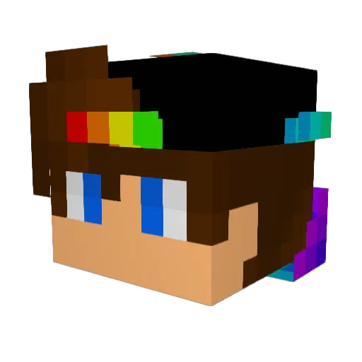 Feqzi Minecraft avatar head, 3D render