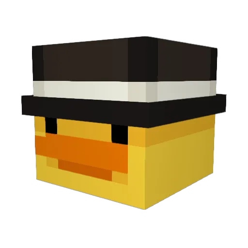 Fer15 Minecraft avatar head, 3D render