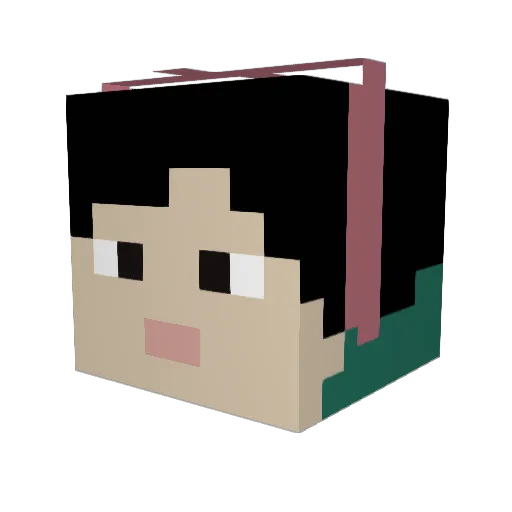 FerBe05 Minecraft avatar head, 3D render