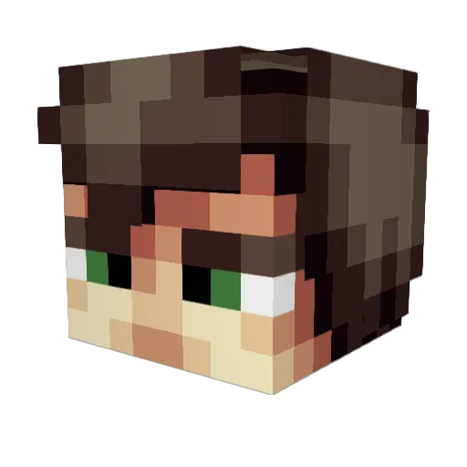 FerFalc Minecraft avatar head, 3D render