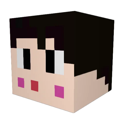 FerGXVson Minecraft avatar head, 3D render