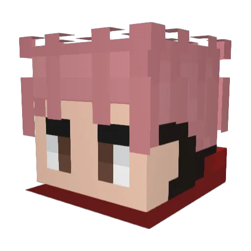FerWick Minecraft avatar head, 3D render